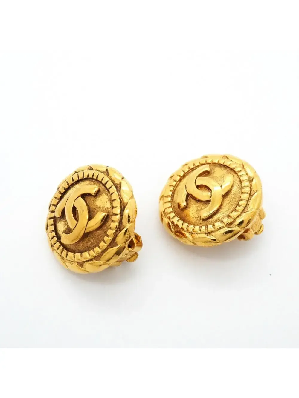 Chanel Cc Logo Clip-On Earrings Metal #327438C58B